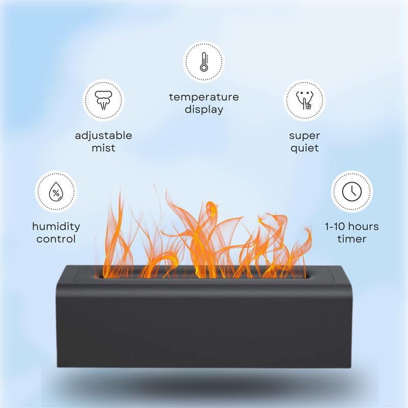 Flame Humidifier with Essential Oil