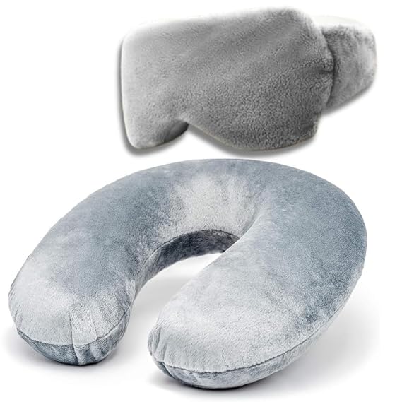 Travel Neck Pillow & Eye Mask-Combo