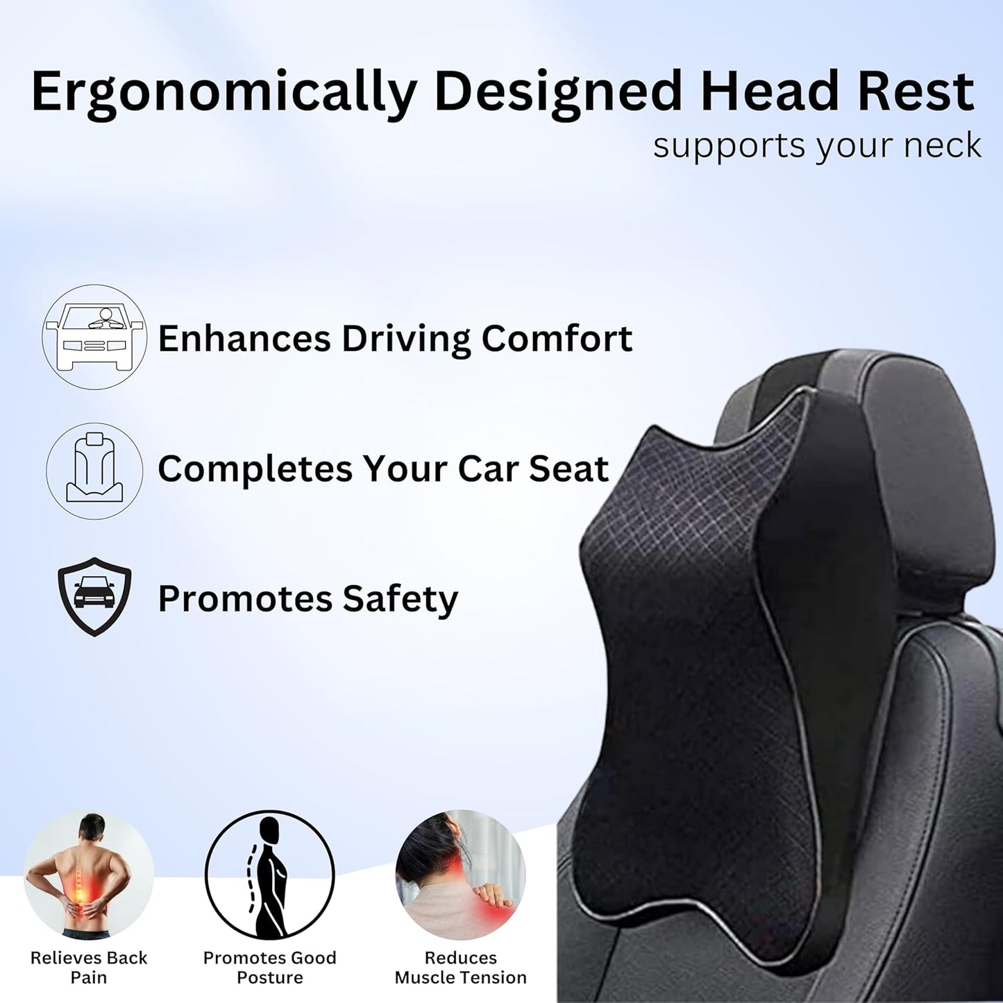 Car Neck Rest-Butterfly Shape