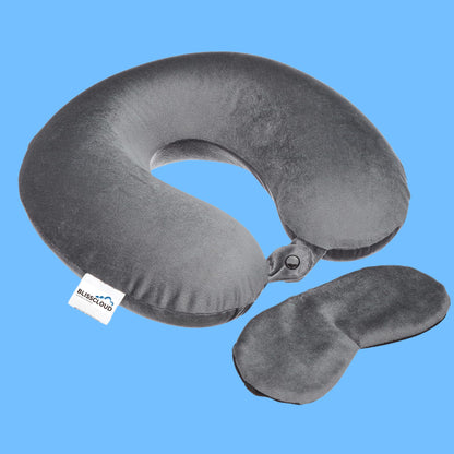 Travel Neck Pillow & Eye Mask-Combo