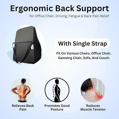 Orthopedic Memory Foam Lumbar Support Backrest Cushion