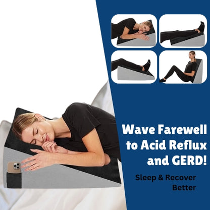 Bed Wedge Pillow Black